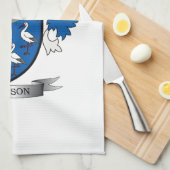 Gibson-Familienwappen-Wappen Geschirrtuch (Viertel Falte)