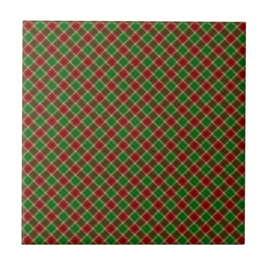 Gibson / Gibbs Clan Tartan Designed Print Fliese (Vorderseite)