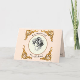 Gibson Girl Birthday Gruetkarte Dankeskarte