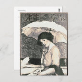 Gibson Girl mit Umbrella 1911 Magazine Cover Postkarte (Vorne/Hinten)