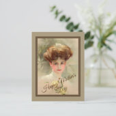 Gibson Girl Mothers Day Postkarte (Stehend Vorderseite)