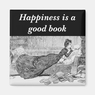 Gibson Girl Reading a Book Magnet