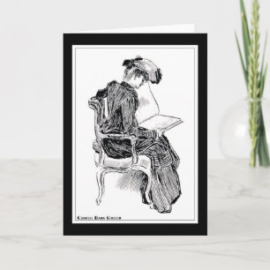 Gibson Girl Reading Karte