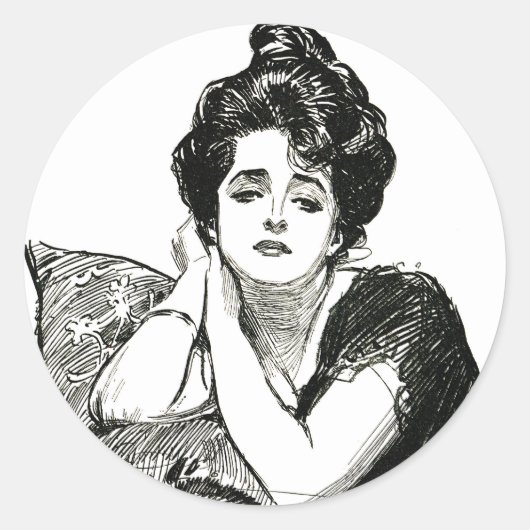 Gibson Girl Sticker (Vorderseite)