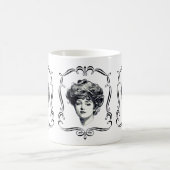 Gibson Girl Vintag Art Kaffeetasse (Mittel)