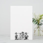 Gibson Girls am Strand Briefpapier (Stehend Vorderseite)