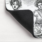 Gibson Girls am Strand Mousepad (Ecke)