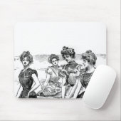 Gibson Girls am Strand Mousepad (Mit Mouse)