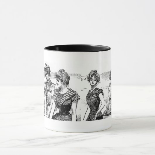 Gibson Girls am Strand Tasse (Zentrum)