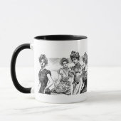 Gibson Girls am Strand Tasse (Links)