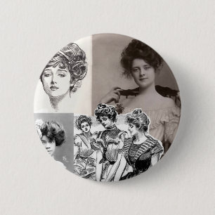 Gibson Girls Button