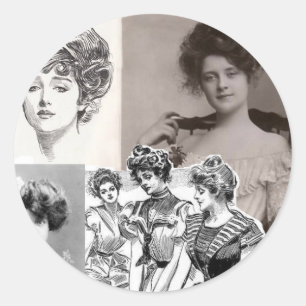 Gibson Girls Runder Aufkleber