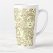 Gibson Girls viktorianische Illustration Milchtasse (Rechts)