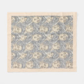 Gibson Girls Viktorianisches Frauenmuster Graupfir Fleecedecke (Vorderseite (Horizontal))