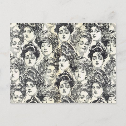 Gibson Girls von Charles Dana Gibson Circa 1902 Postkarte (Vorderseite)