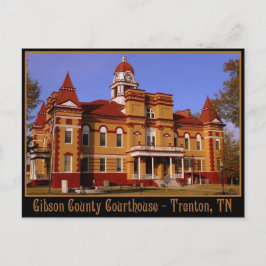 Gibson Landkreis Courthouse - Trenton, TN Postkarte