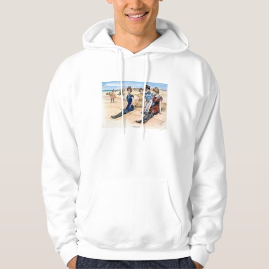 Gibson-Mädchen auf dem Strand, 1900 Hoodie (Vorderseite)