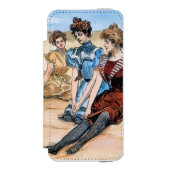 Gibson-Mädchen auf dem Strand, 1900 Incipio iPhone Geldbeutel-Hülle (Folio Vorderseite)