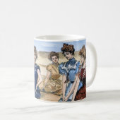 Gibson-Mädchen auf dem Strand, 1900 Kaffeetasse (VorderseiteRechts)