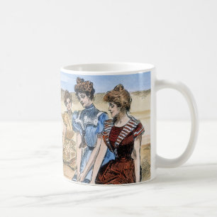 Gibson-Mädchen auf dem Strand, 1900 Kaffeetasse