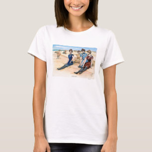 Gibson-Mädchen auf dem Strand, 1900 T-Shirt