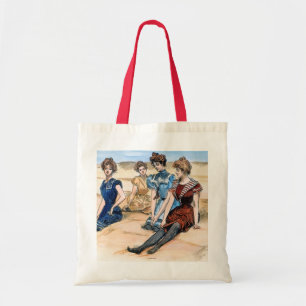 Gibson-Mädchen auf dem Strand, 1900 Tragetasche