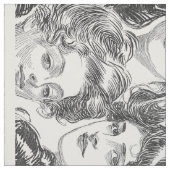 Gibson-Mädchen durch Charles Dana Gibson circa Stoff (Muster)