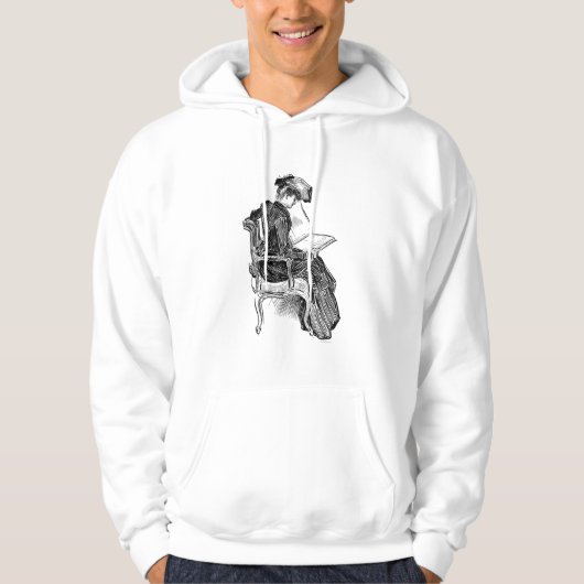 Gibson-Mädchen-Lesung Hoodie (Vorderseite)