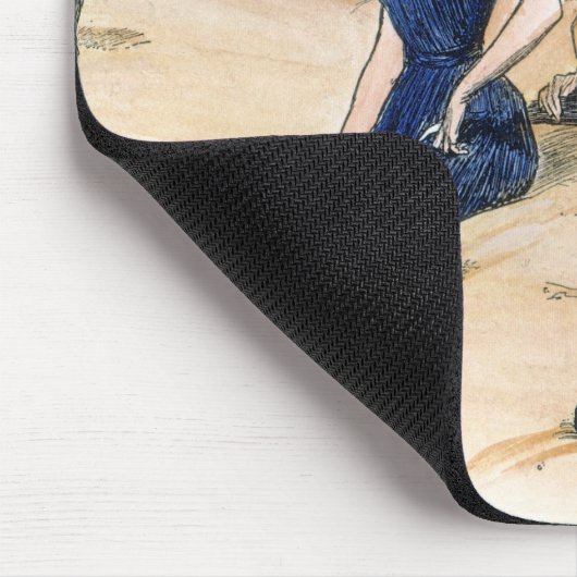 Gibson-Mädchen-Mausunterlage Mousepad (Ecke)