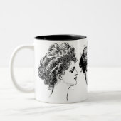 Gibson-Mädchen-Tasse Zweifarbige Tasse (Links)