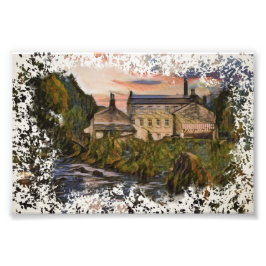 Gibson Mill, Hardcastle Crags Aquarell-Kunstwerk Fotodruck