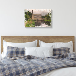 Gibson Mill, Hardcastle Crags Aquarell-Kunstwerk Leinwanddruck