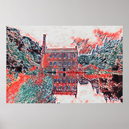 Gibson Mill, Hardcastle Crags Impressionistische K Poster