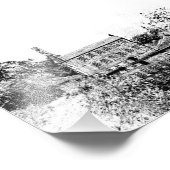 Gibson Mill Hebden Bridge - Vintage Charcoal Style Fotodruck (Ecke)