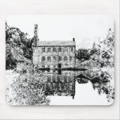 Gibson Mill Hebden Bridge - Vintage Charcoal Style Mousepad (Vorne)