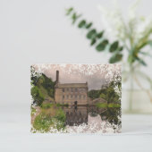 Gibson Mill Reflection - Distressed Watercolour Feiertagspostkarte (Stehend Vorderseite)