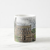 Gibson Mill Reflection - Hardcastle Crags Kaffeetasse (Mittel)
