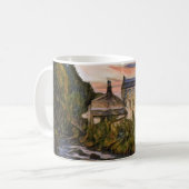 Gibson Mill Sunset Oil Painting Style Kaffeetasse (Vorderseite Links)