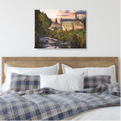 Gibson Mill Sunset Oil Painting Style Leinwanddruck (Insitu (Schlafzimmer))