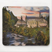 Gibson Mill Sunset Oil Painting Style Mousepad (Vorne)