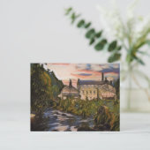 Gibson Mill Sunset Oil Painting Style Postkarte (Stehend Vorderseite)