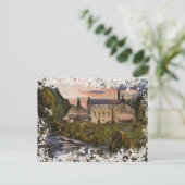 Gibson Mill Sunset Oil Painting Style Postkarte (Stehend Vorderseite)