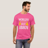 Gibson Nachname Team Familie Nachname Weltbeste T-Shirt (Vorne ganz)