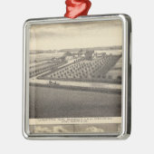 Gibson, Nebraska Silbernes Ornament (Links)