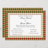 Gibson Scottish Wedding Einladung (Vorne/Hinten)