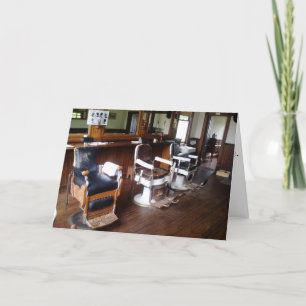 "Gibson's Barber Shop" Geburtstagskarte Karte