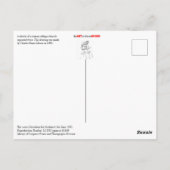 Gibson's Girl Riding A Bicycle Postkarte (Rückseite)