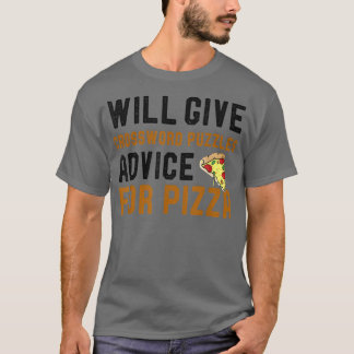 gibt Crossword Puzzles Ratschläge für Pizza Word  T-Shirt