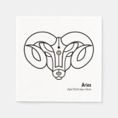 Gibt den personalisierten Ramm ab Serviette (Vorderseite)