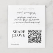 Gibt den QR-Code der Liebe Wedding Fotos weiter Treuekarte (Außenseite Aufgefaltet)